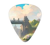 Outside The Castle - Juego de 12 púas Gateguitar de 3 grosores con funda para bajo, guitarra eléctrica y mucho más.