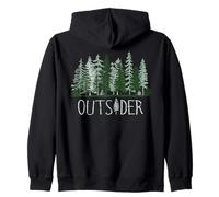 Outsider Naturaleza Amante Camping Aventura Bosque Pino Bos Sudadera con Capucha