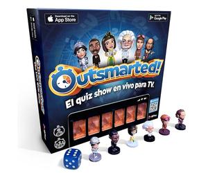 Outsmarted - El Juego de Mesa Tipo Trivia Conectado a una App | para niños, Adolescentes y Adultos | La Noche de Juegos definitiva para Familia y Amigos | De 2 a 24 Jugadores | A Partir de 8 años