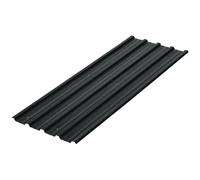 Outsunny 12x Paneles para Tejado de Acero Galvanizado 129x45cm Gris Oscuro | Chapas Perfiladas de Techo 7m², para Caseta de Herramientas, Cobertizo, Garaje, Exterior