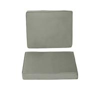 Outsunny 2 piezas cojín de asiento con cremallera 56 x 52 cm Gris Oscuro