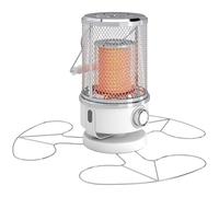 Outsunny 2000W Patio Calentador eléctrico con 10-20㎡ Cobertura, Bobina de separación, Calentador de infrarrojos al aire libre independiente con Tip-Over Protección, Protección contra