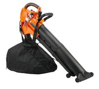 Outsunny 3 en 1 Soplador, Aspirador, Trituradora de Hojas 3000W 121,5x31x48 cm Naranja Aosom España