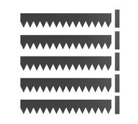 Outsunny 5 piezas de valla de jardín, paneles de valla metálica, borde de jardín sin excavación para decoración exterior, parterre, barrera para animales, 115 x 15 cm, negro