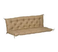 Outsunny 59"x38" Cojín de Repuesto Acolchado para Mecedora Caqui | 3 plazas, para muebles de exterior, sofá/cama de patio, relleno, incluye respaldo