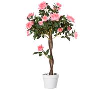 Outsunny Árbol artificial Planta artificial en maceta de cemento Planta artificial Aosom España