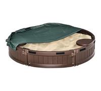 Outsunny - Arenero con Asientos y Cubierta Impermeable