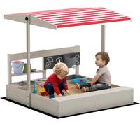 Outsunny Arenero infantil 114x110x110 cm gris