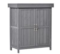 Outsunny Armario de Jardín Gris