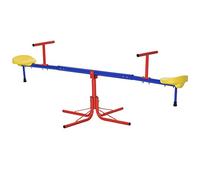 Outsunny Balancín Giratorio 360 Grados para Niños +3 Años con Base de 4 Varillas Postes de Tope y Asas Fáciles de Agarrar Patio Jardín 184x76x71 cm Multicolor