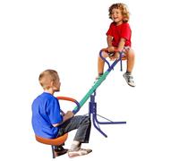 Outsunny Balancín para Niños 90 kg Sube y Baja Giratorio 360° Multicolor