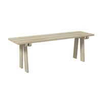 Outsunny Banco de Madera de Jardín de 2 Plazas para Exterior, Patio, Terraza y Piscina, Carga 220 kg, 130x38x45 cm Natural