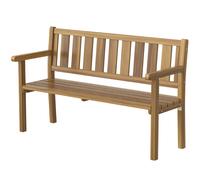 Outsunny Banco de Jardín para 2 Personas, Banco Exterior de Listones en Madera de Abeto, Estilo Rústico, Banco para Terraza, Patio y Jardín, 150x57x93 cm, Color Teca Aosom España