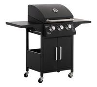 Outsunny - Barbacoa de gas con 3 quemadores