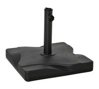 Outsunny Base de Sombrilla Jardín Peso 20 kg Apta Varios Diámetros de Poste Φ32mm Φ38mm Φ48mm Cemento Estable Ruedas Aosom España