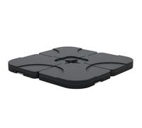 Outsunny Base de Sombrilla Cantilever 4 Piezas Rellena Agua o Arena Negro