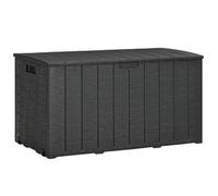 Outsunny - Baúl de exterior 122x62x64 cm Negro
