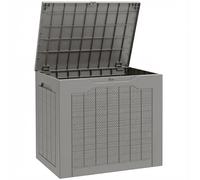 Outsunny Baúl de Jardín con Asas Contenedor para Herramientas Impermeable 56x41x50 cm Caqui Aosom España