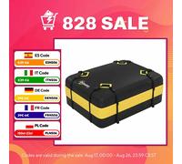 Outsunny Bolsa de Techo para Coche 425L, Impermeable, Cofre de Techo para Coche con 8 Correas Ajustables, Alfombrilla Antideslizante, Ganchos, Adecuada para Todos Los Vehículos con/sin Portaequipajes
