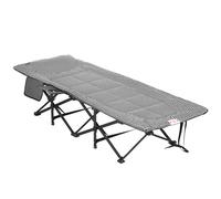 Outsunny Cama de camping con bolsillo lateral, portavasos y bolsa de transporte, 68x190x48 cm, Negro Aosom España