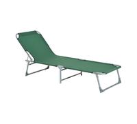 Outsunny Tumbona Plegable Verde