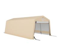Outsunny Carpa de garaje para cochera 6,2x3,3x2,4 m acero galvanizado resistente PE alta densidad 150 g/m² impermeable anti-UV Aosom España