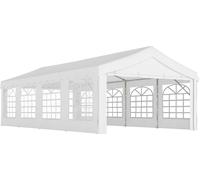 Outsunny Carpa de jardín 800x400x280 cm blanco
