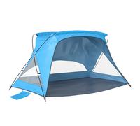 Outsunny Carpa de Playa para 2-3 Personas con Sacos de Arena, Puerta, Ventanas, UPF30+ Bolsa de Transporte Bolsillo Azul Cielo