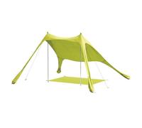 Outsunny carpa playa plegable 208x200 cm, toldo playa portátil para 2-4 personas con esterilla, upf50+, postes de aluminio, pala, estacas y bolsa de transporte impermeable, para camping, pesca, verde