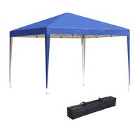 Outsunny Carpa Plegable 3x3 Cenador para Exteriores con 4 Paneles Laterales, en Acero y Tela Oxford Gris Claro Aosom España