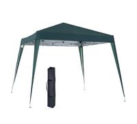 Outsunny carpa plegable 3x3 m, pop-up, cenador pabellón de jardín, altura ajustable con bolsa de transporte, anti-uv, impermeable, gazebo para camping, fiestas, exterior, verde