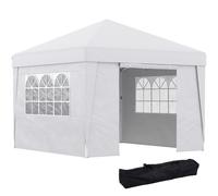 Outsunny Carpa plegable estilo colonial 3x3 m con 4 mosquiteros y bolsa de transporte Gris Aosom España