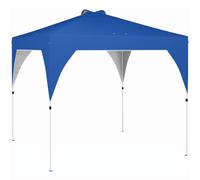 Outsunny Carpa Plegable Pop-up 3x3 m con Bloqueo Central Altura Ajustable Bolsa Transporte con Ruedas y Sacos de Arena Azul