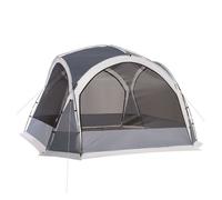 Outsunny Carpa Portátil para 6-8 Personas Carpa de Camping con 4 Mosquiteros Gancho y Bolsa de Transporte Anti-UV para Pescar Senderismo 350x350x230 cm Gris y Blanco