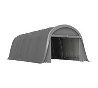 Outsunny Carport 3,6x7,2 m con Paneles Laterales Extraíbles, 360x720x270 cm, Gris Oscuro Aosom España