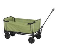 Outsunny Carro de jardín plegable 130 L carro de transporte bolsa desmontable mango telescópico giratorio 90x50x60 cm Negro Aosom España