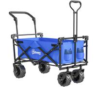 Transporte Plegable De Metal Oxford Abs 117x55x98 Cm - Outsunny. Azul
