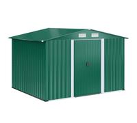 Outsunny Casa Jardín con Ventilaciones para Herramientas Almacenamiento 258x206x178 cm Verde Aosom España