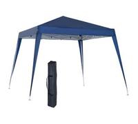 Outsunny Carpa Plegable 3x3m Cenador de Jardín Diseño Pop Up de Acero y Cubierta de Tela Oxford Azul