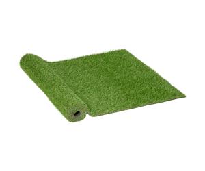 Outsunny Césped Artificial 3x1 m Altura de Hierba 25mm Tipo Alfombra Estera de Hierba Sintética Exterior para Jardín Terraza Aosom España