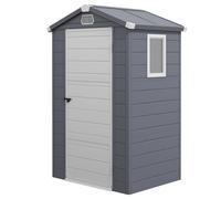 Outsunny Cobertizo, 1,1 m², cobertizo con tejado a dos aguas, 133 x 102 x 180/208 cm Aosom España