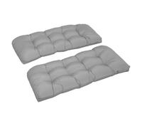 Outsunny cojín para banco de 2 plazas 110x48x8 cm cojín rectangular para interiores y exteriores lavable con 8 puntadas y asiento cómodo para sillas sofás gris