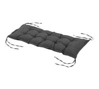 Outsunny Cojín para Banco de Jardín Acolchado con Cuerdas de Sujeción y Relleno Grueso para Exterior e Interior 100x40x10 cm Gris