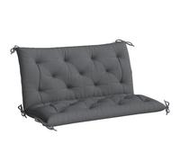 Outsunny Cojín para Banco de Jardín con Respaldo 100x98x8 cm Gris Oscuro | Colchón de Banco de 2 Plazas, Interior y Exterior, Relleno Grueso, Cintas de Sujeción, para Columpio, Terraza, Balcón