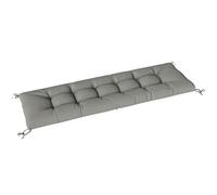 Outsunny Cojín para Banco Exterior y Tumbona UV50+ 198x65x13 cm Gris Claro