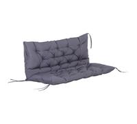 Outsunny Cojín para Banco Gris Oscuro