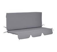 Outsunny Cojín para Columpio 2 Piezas para Balancín 130x45x5 cm Gris