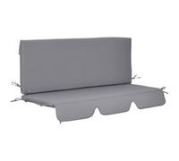 Outsunny Cojín para Columpio 2 Piezas para Balancín 130x45x5 cm Gris | Cojín para Balancín, Asiento y Respaldo Acolchados, Colchón para Columpio Jardín, Terraza Balcón Exterior