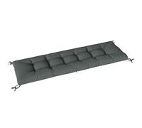 Outsunny Cojín para palets desmontable Cojín asiento con correas de sujeción Acolchado para palets para la mayoría de tumbonas 198x65x13cm Gris oscuro Aosom España