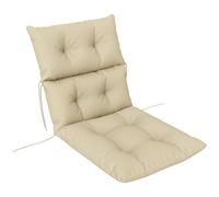 Outsunny Cojín para Silla con Respaldo (115 x 56 cm), Color Beige